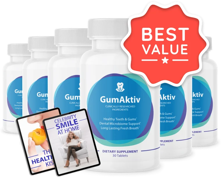 GumAktiv six-bottle pack